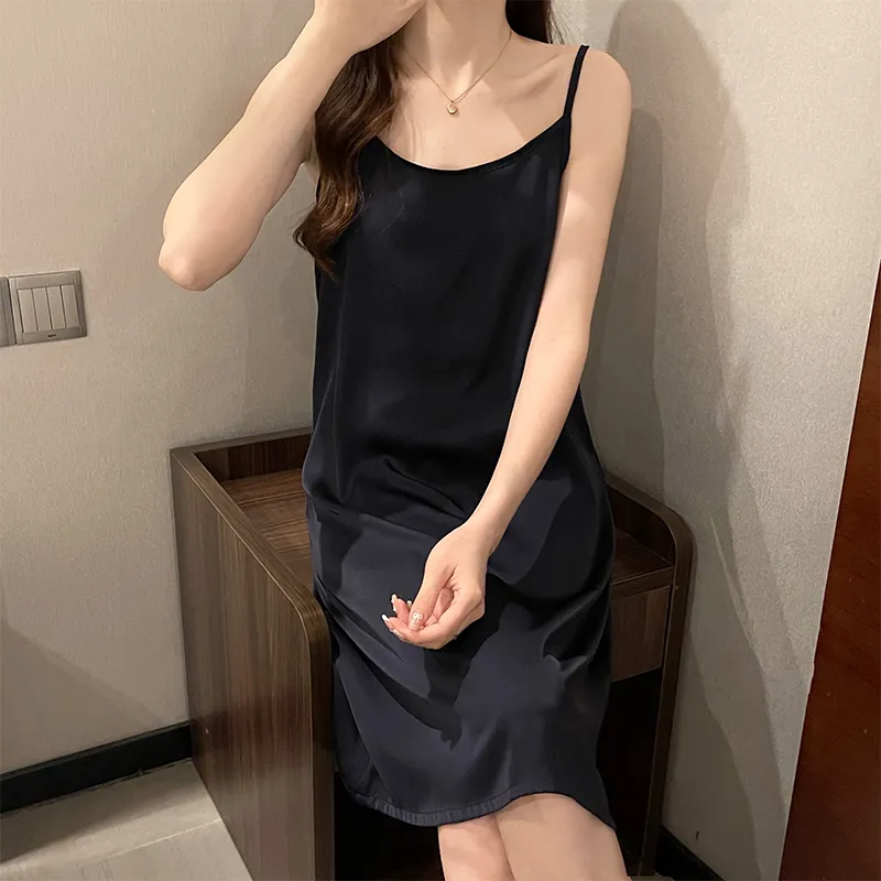 Mulong Family Nightgown Women's Black-5