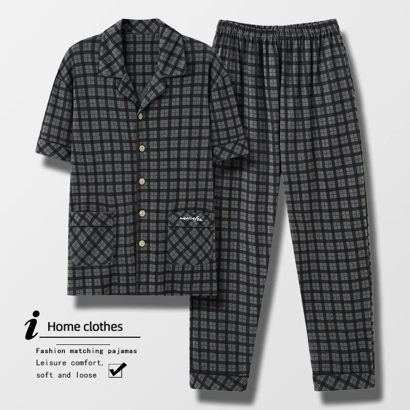 Mulong Family Pajama Set Men's Heather Gray-2