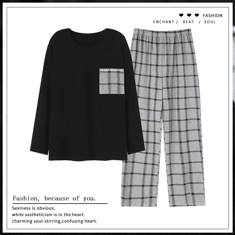 Mulong Family Pajama Set Women's Black-2