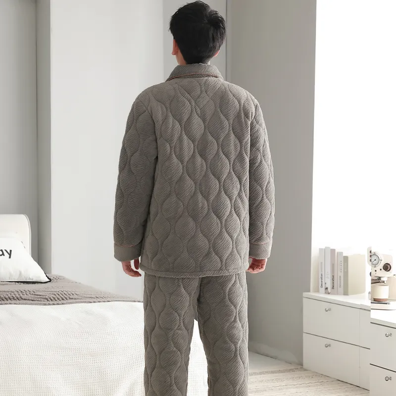 Mulong Family Pajama Set Men's Gray-1
