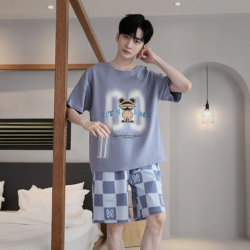 Mulong Family Pajama Set Men's Slate Gray-1