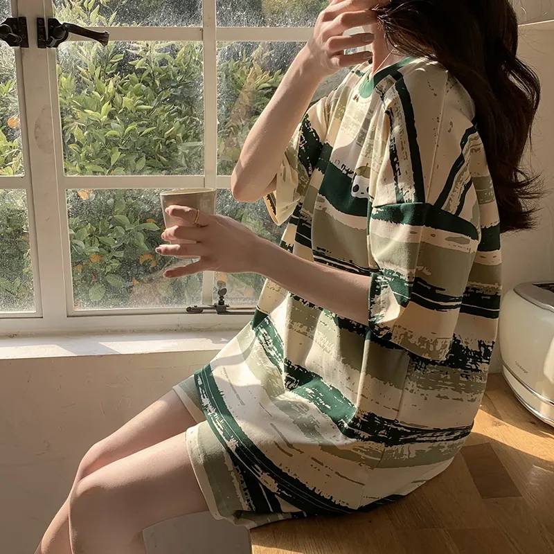 Mulong Family Pajama Set Women's Green-2