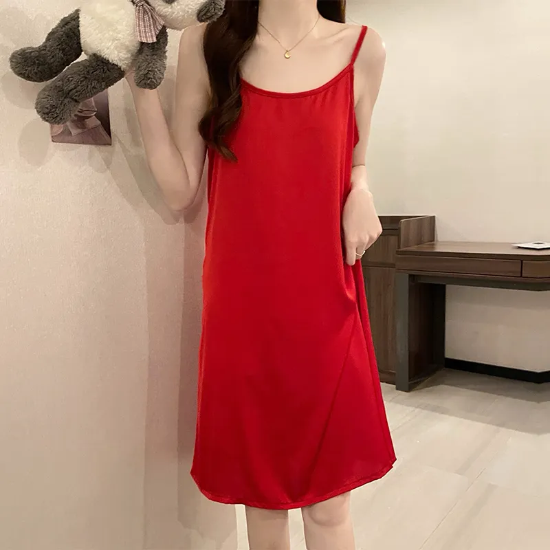 Mulong Family Nightgown Women's Red-2