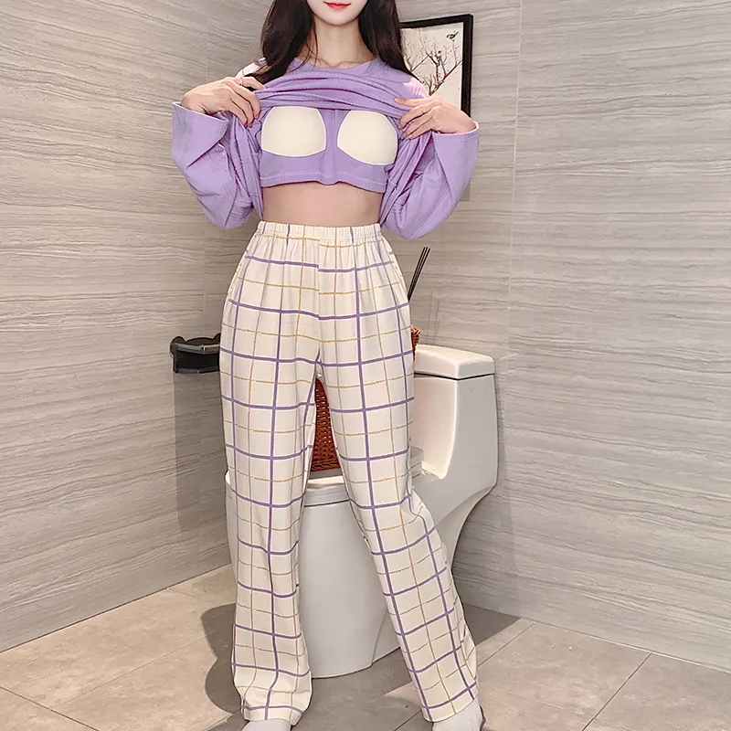 Mulong Family Pajama Set Women's Light Purple-6