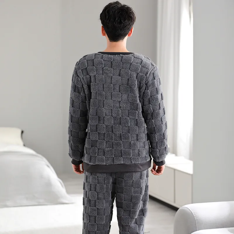 Mulong Family Pajama Set Men's Gray-1