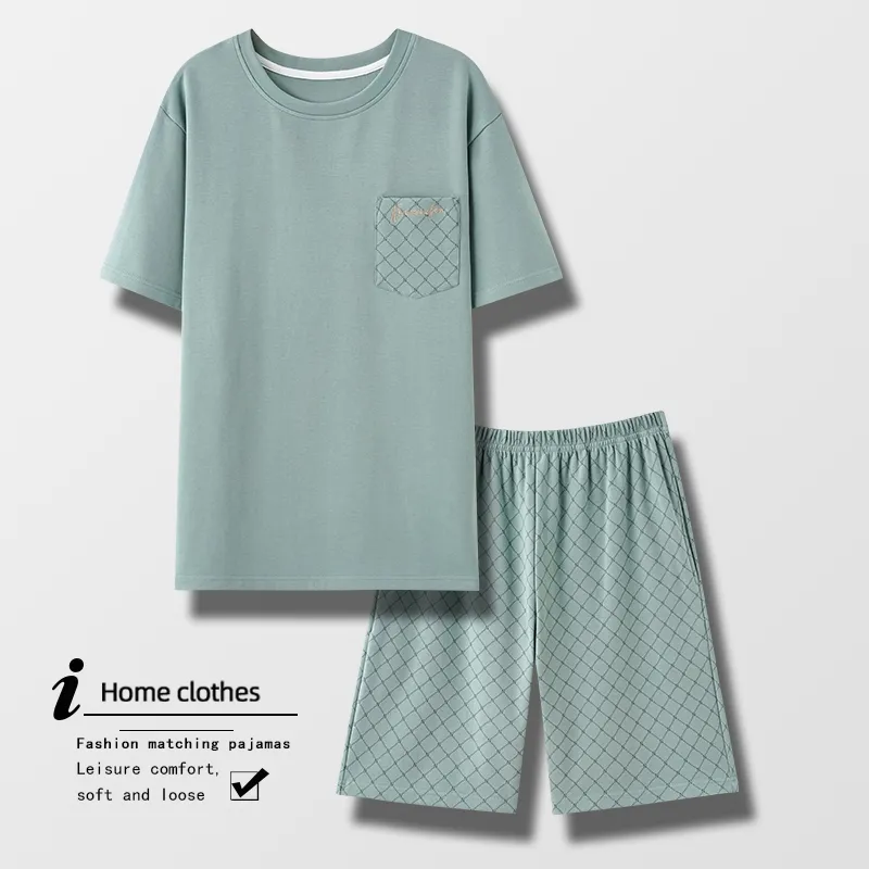 Mulong Family Pajama Set Men's Uniform Blue-2