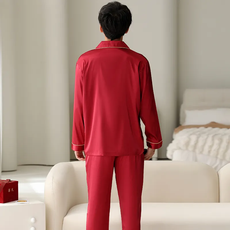 Mulong Family Pajama Set Men's Red-1