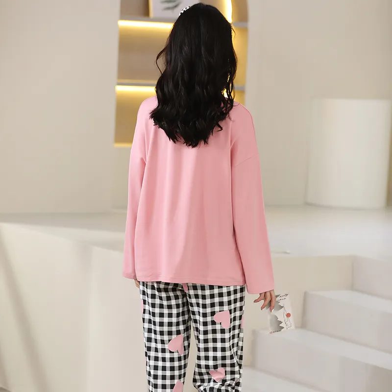 Mulong Family Pajama Set Women's Pink-1