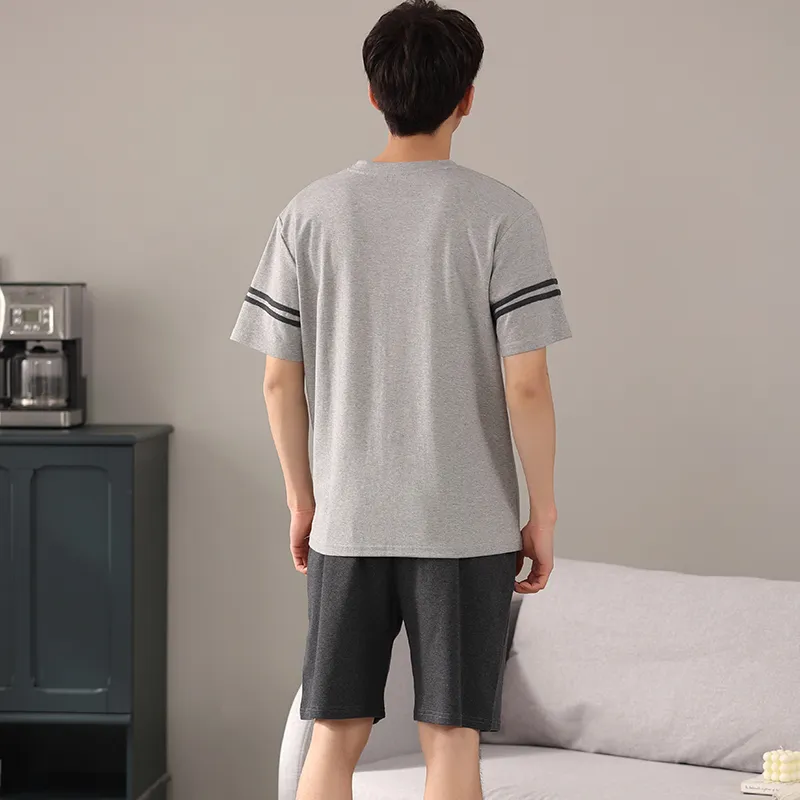 Mulong Family Pajama Set Men's Light Heather Gray-1