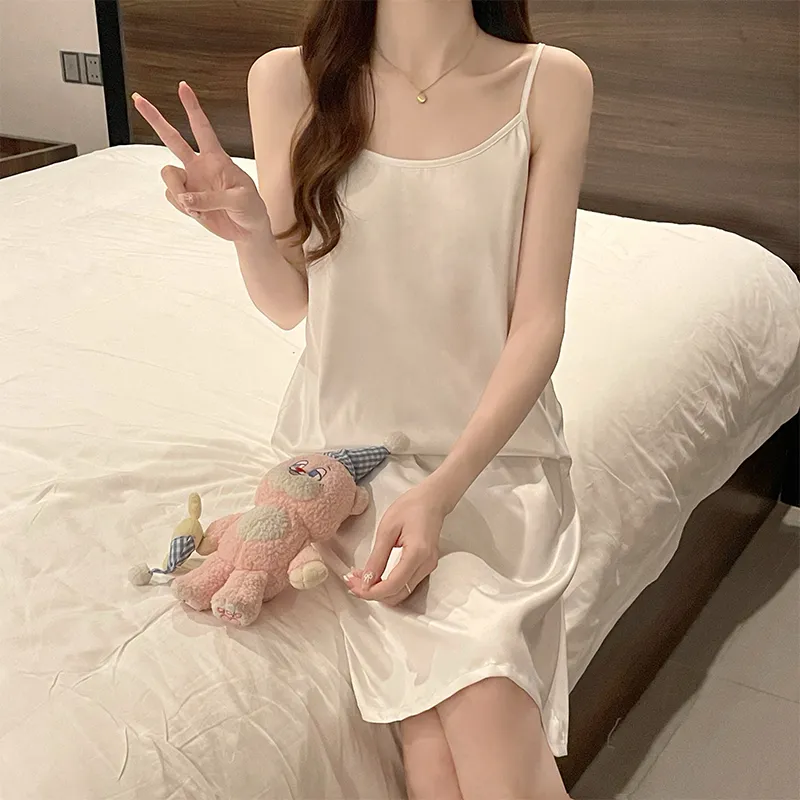 Mulong Family Nightgown Women's White-3