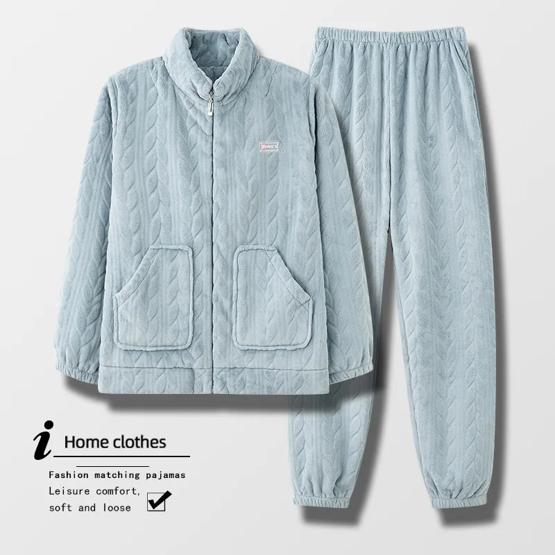 Mulong Family Pajama Set Women's Light Blue-2