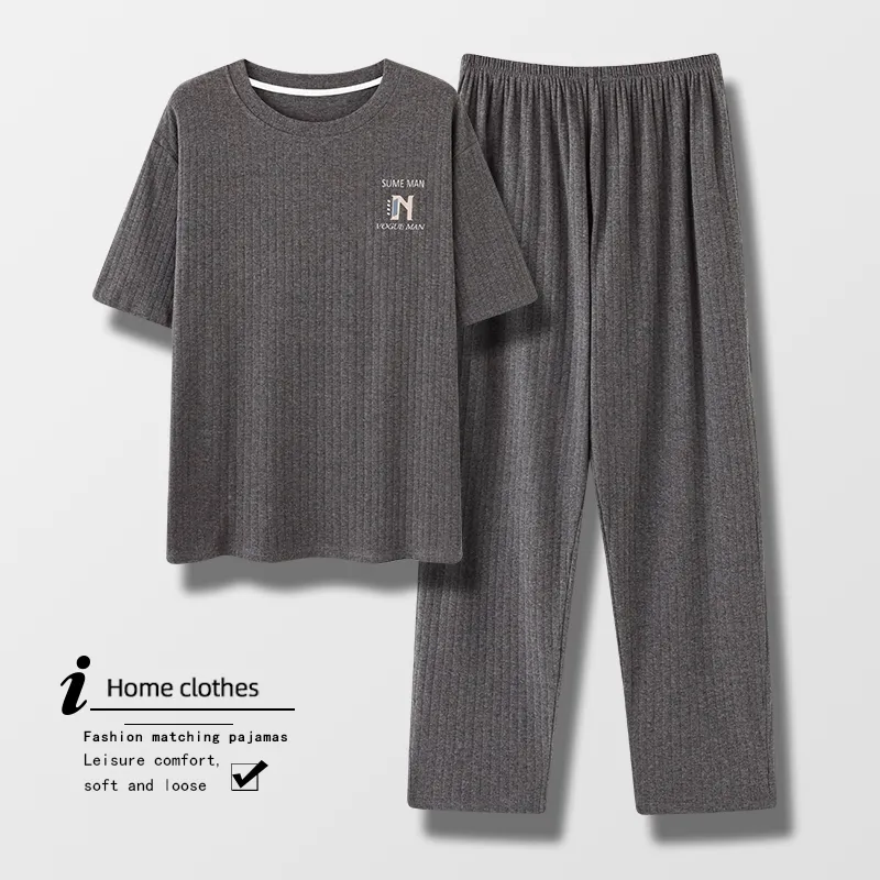 Mulong Family Pajama Set Men's Heather Gray-2