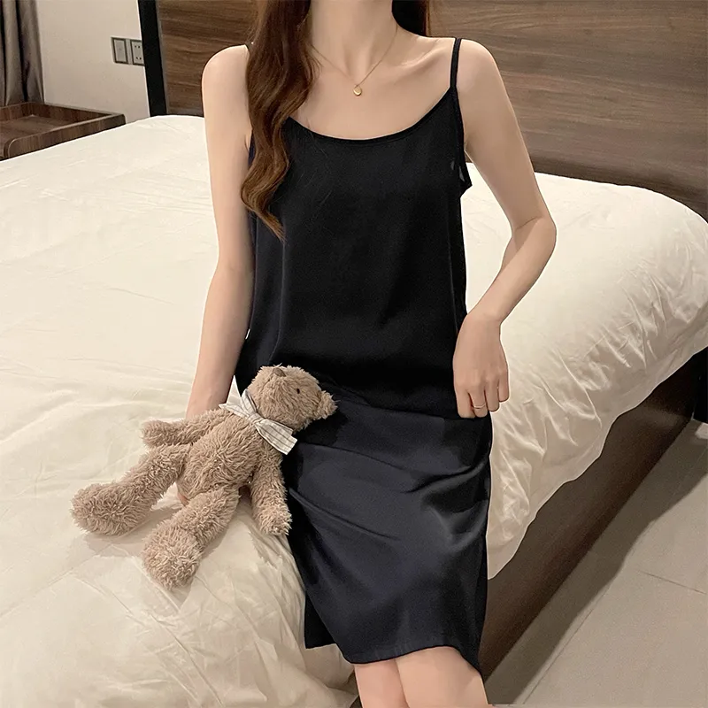 Mulong Family Nightgown Women's Black-3