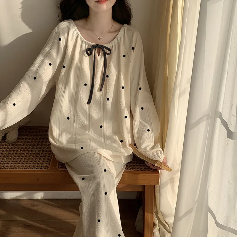 Mulong Family Pajama Set Women's White-5
