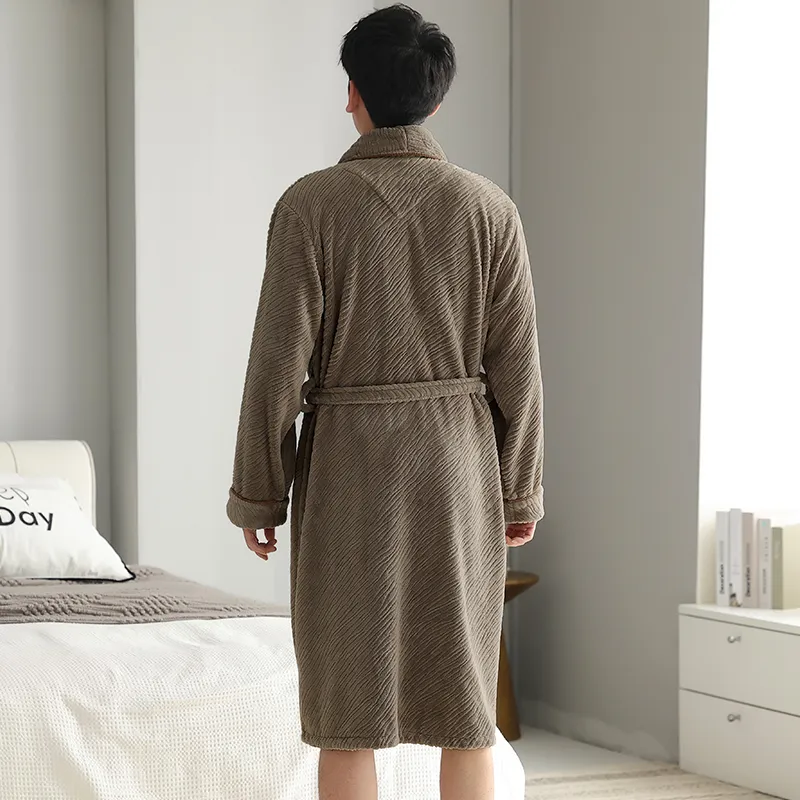 Mulong Family Pajama Robe Men's Camel-1