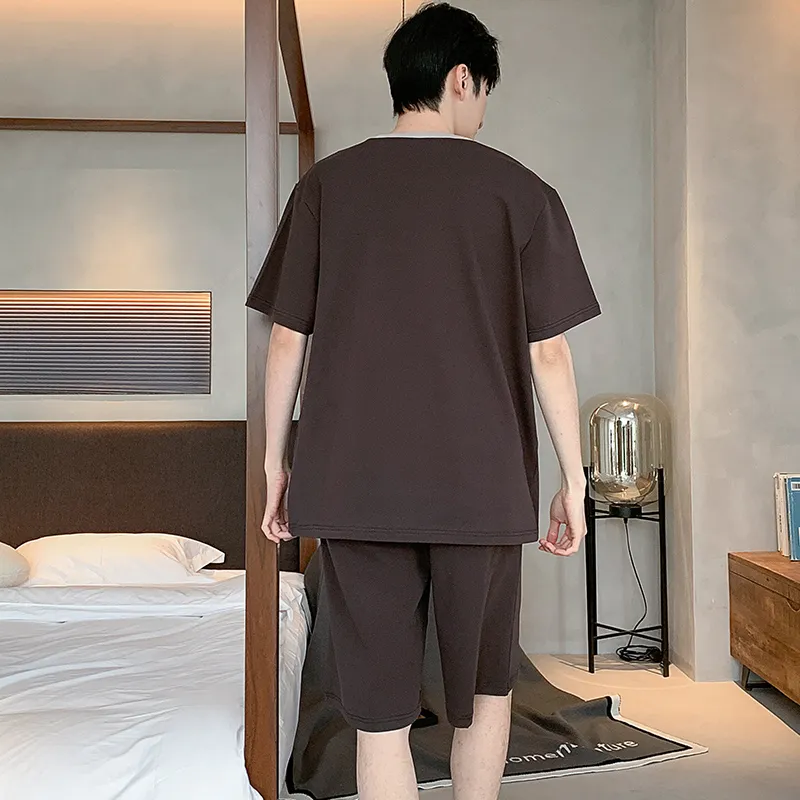 Mulong Family Pajama Set Men's Dark Brown-1