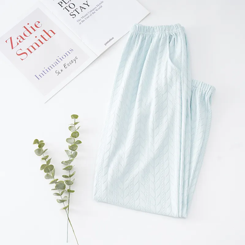 Mulong Family Pajama Pants Women's Light Blue-4