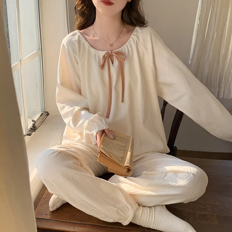 Mulong Family Pajama Set Women's White-8