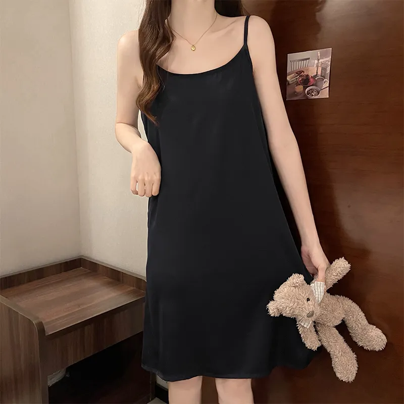 Mulong Family Nightgown Women's Black-1