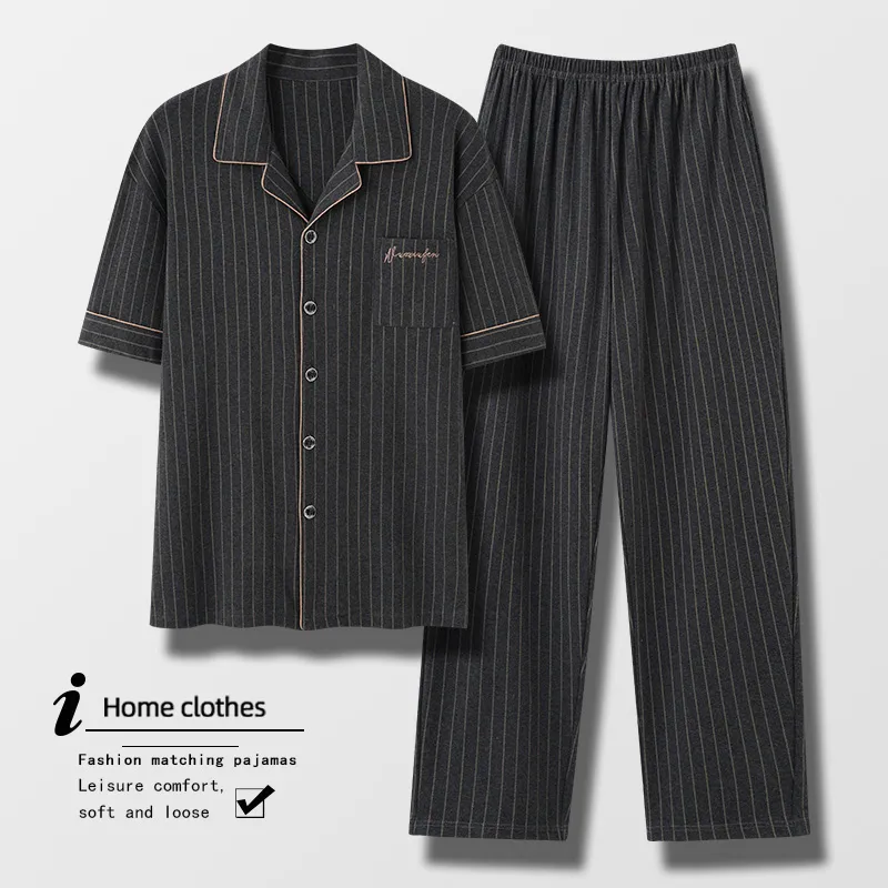 Mulong Family Pajama Set Men's Black-2