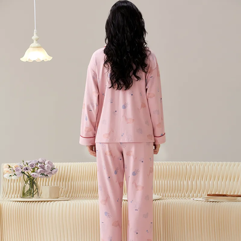 Mulong Family Pajama Set Women's Pink-1