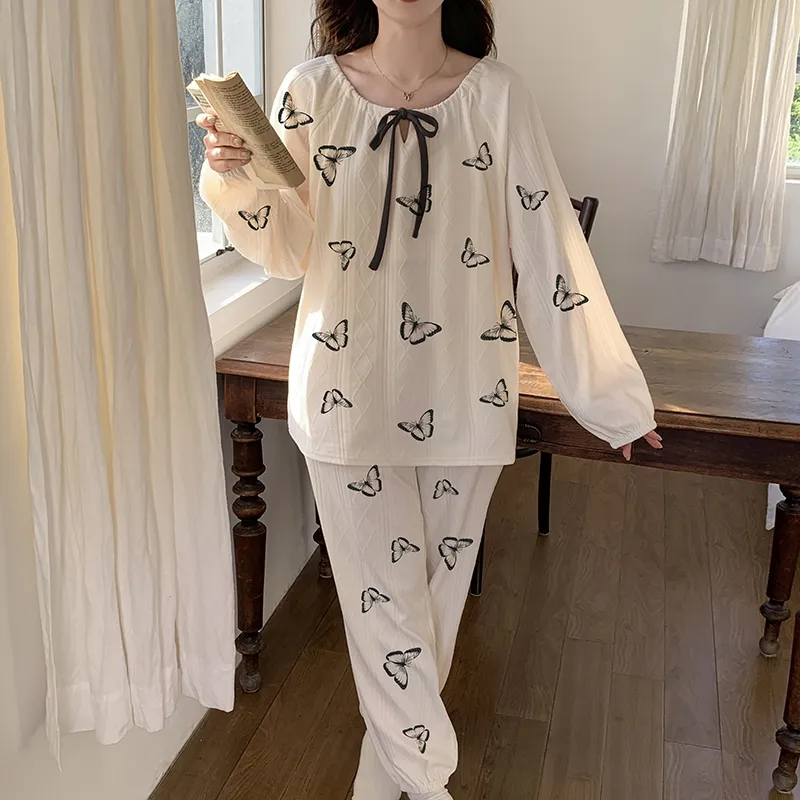 Mulong Family Pajama Set Women's White-8