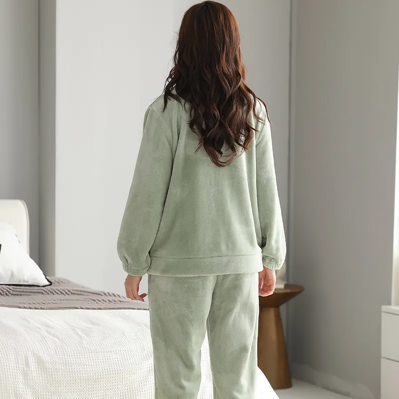 Mulong Family Pajama Set Women's Light Green-1