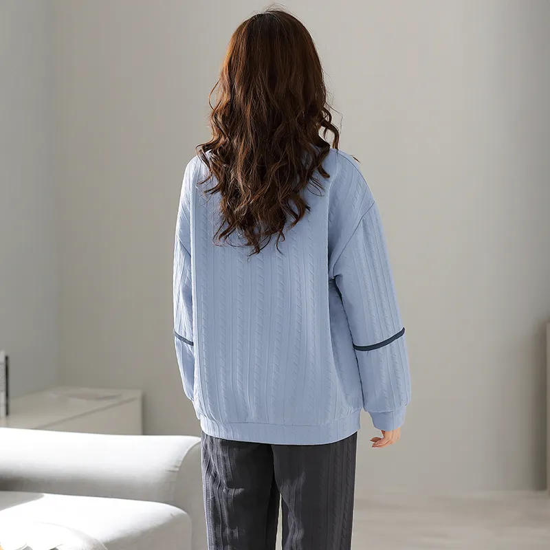 Mulong Family Pajama Set Women's Royal Blue-1