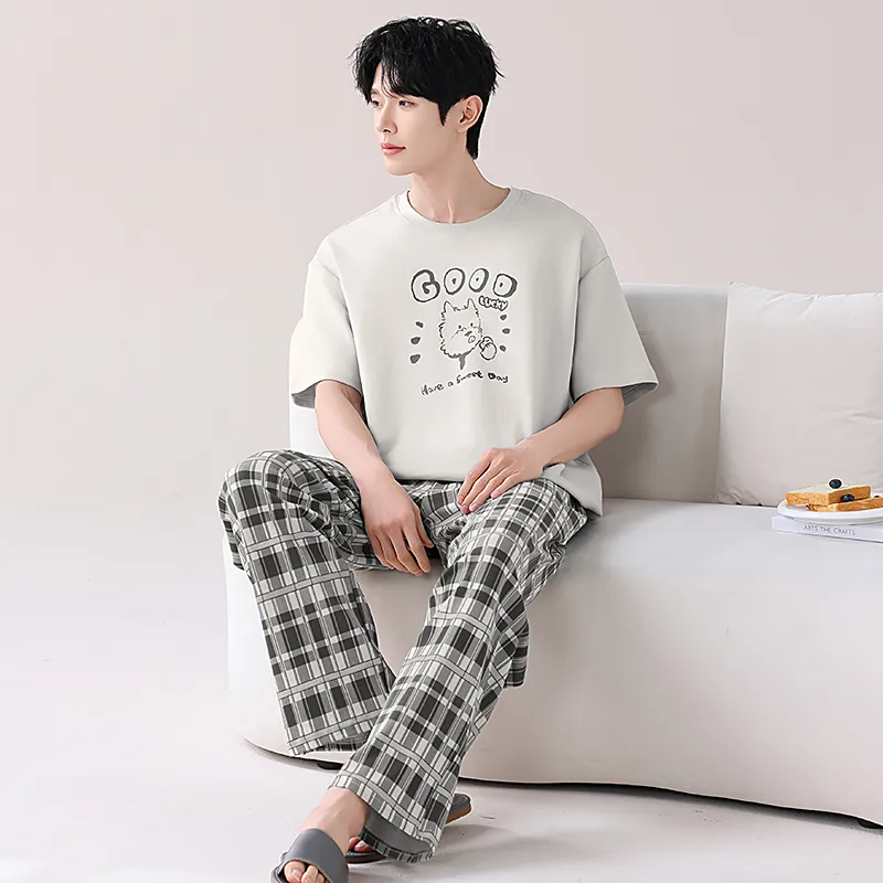 Mulong family Men Pajama Sets-3
