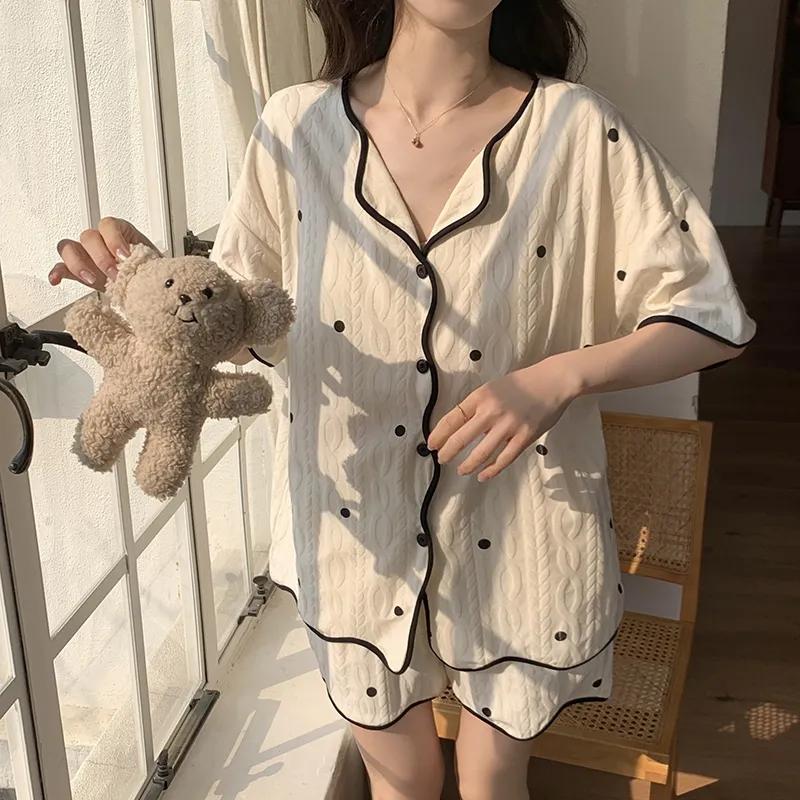Mulong Family Pajama Set Women's Apricot-3