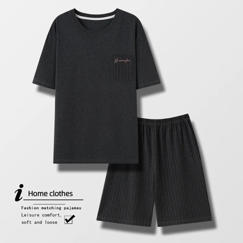 Mulong Family Pajama Set Men's Black-2