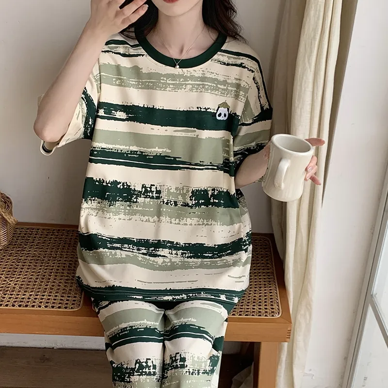 Mulong Family Pajama Set Women's Green-1
