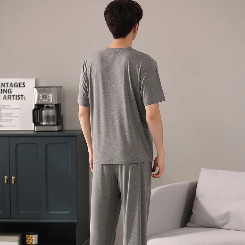 Mulong Family Pajama Set Men's Heather Gray-1