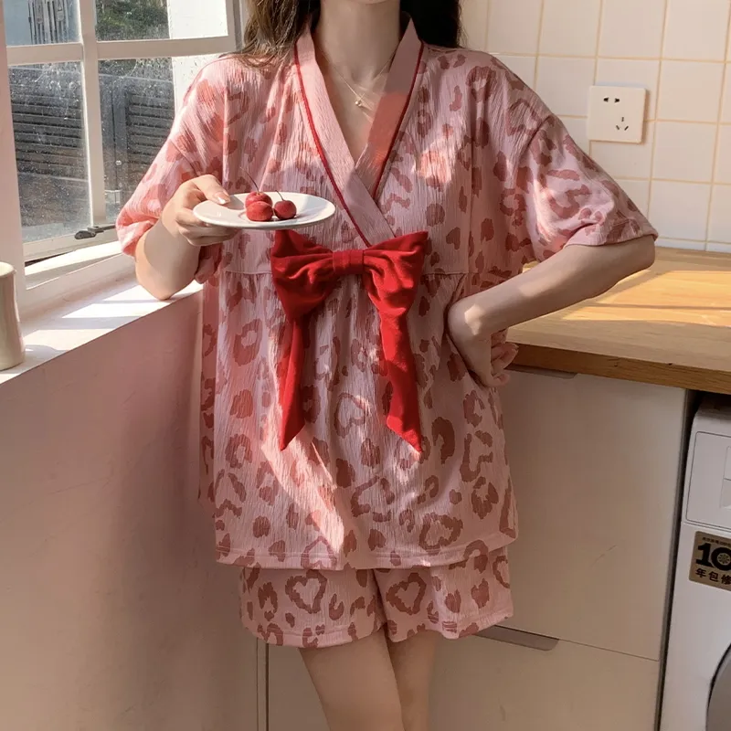 Mulong Family Pajama Set Women's Rose Red-4