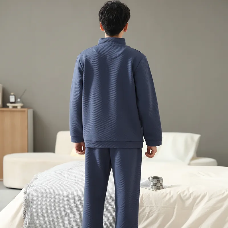 Mulong Family Pajama Set Men's Royal Blue-1