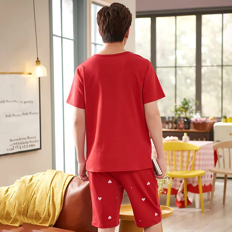 Mulong Family Pajama Set Men's Red-1