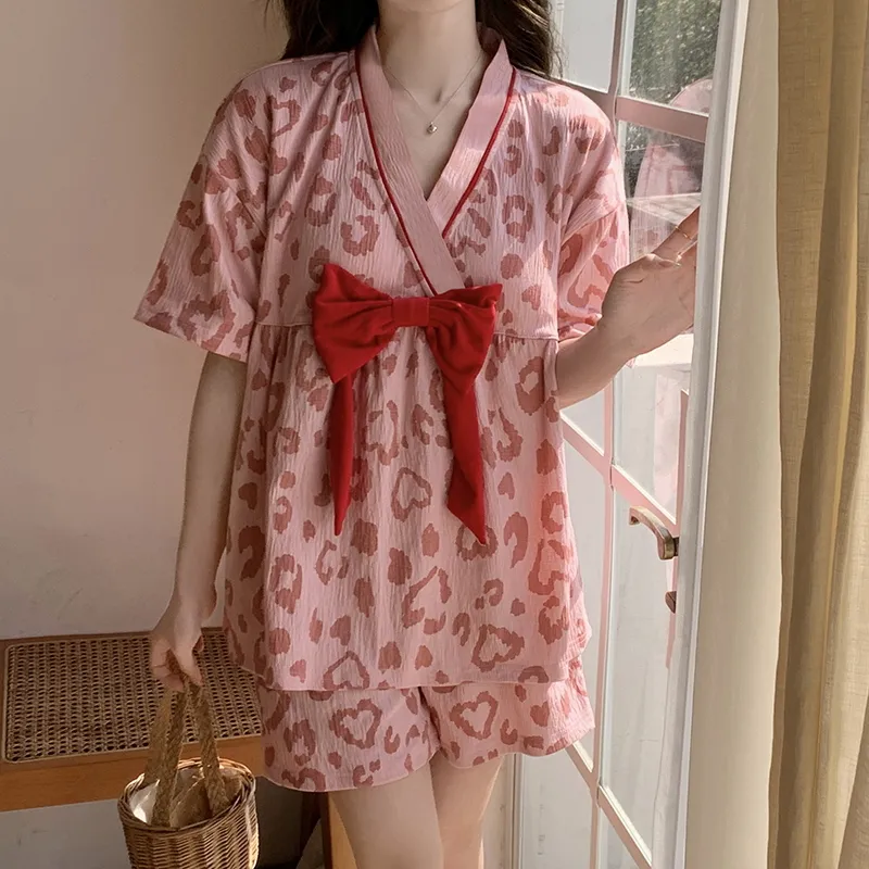 Mulong Family Pajama Set Women's Rose Red-1