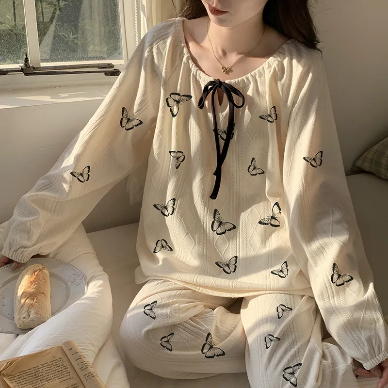 Mulong Family Pajama Set Women's White-10