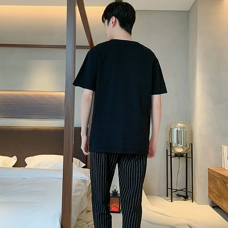Mulong Family Pajama Set Men's Black-1