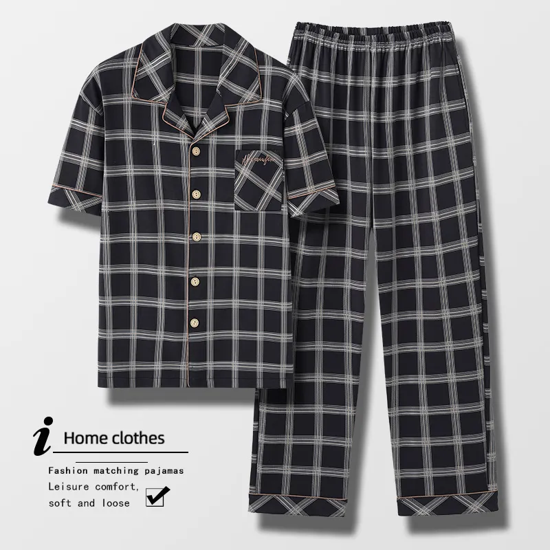 Mulong Family Pajama Set Men's Black-2
