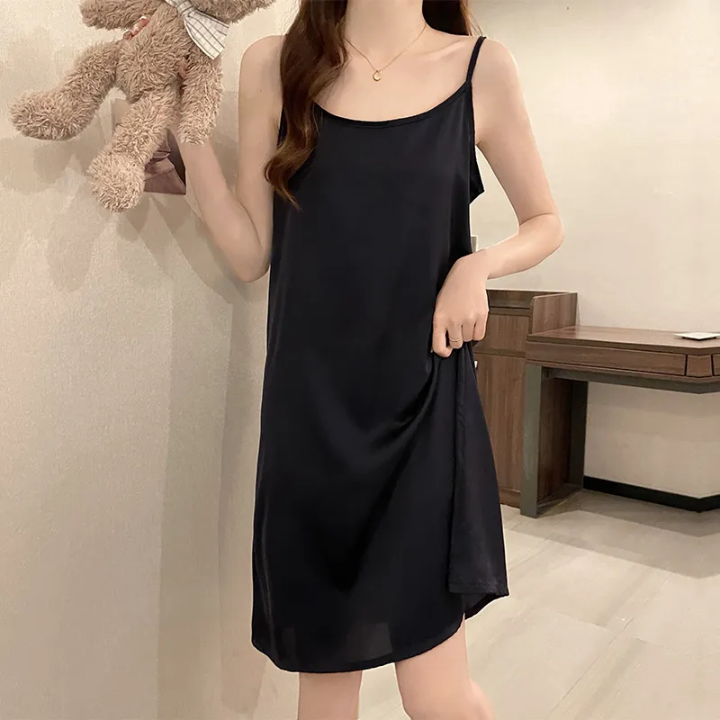 Mulong Family Nightgown Women's Black-2