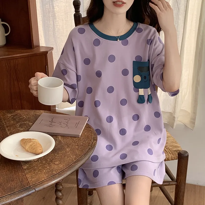 Mulong Family Pajama Set Women's Purple-3
