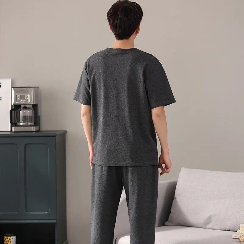 Mulong Family Pajama Set Men's Heather Gray-1