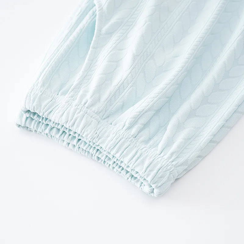Mulong Family Pajama Pants Women's Light Blue-3