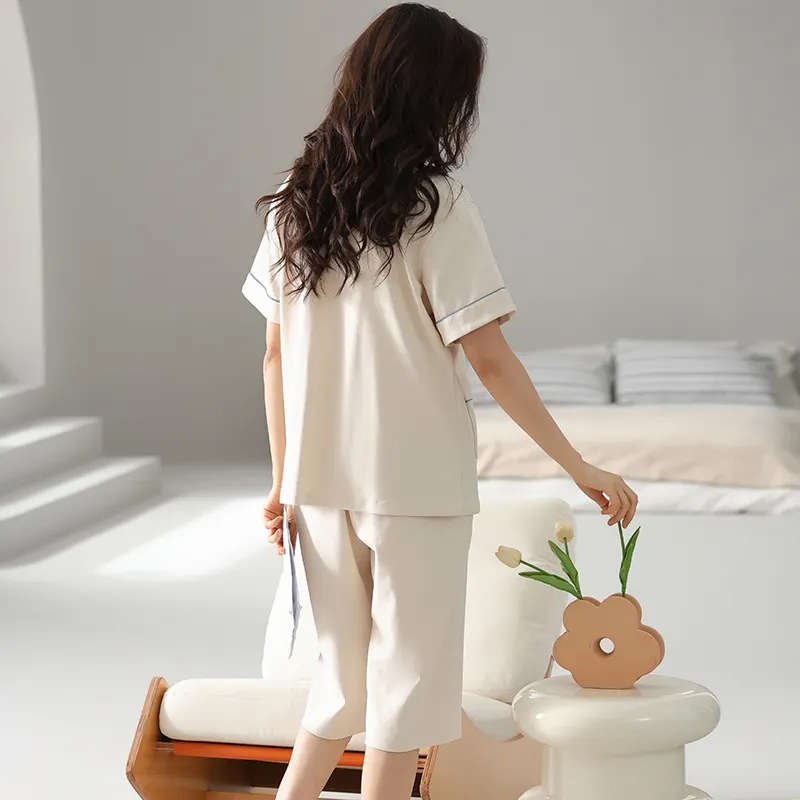 Mulong Family Pajama Set Women's Ivory-1