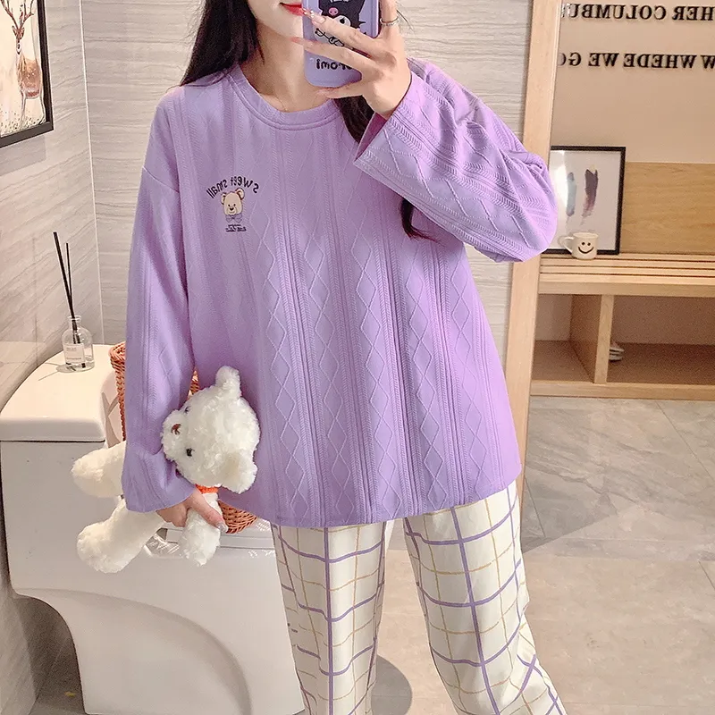 Mulong Family Pajama Set Women's Light Purple-8