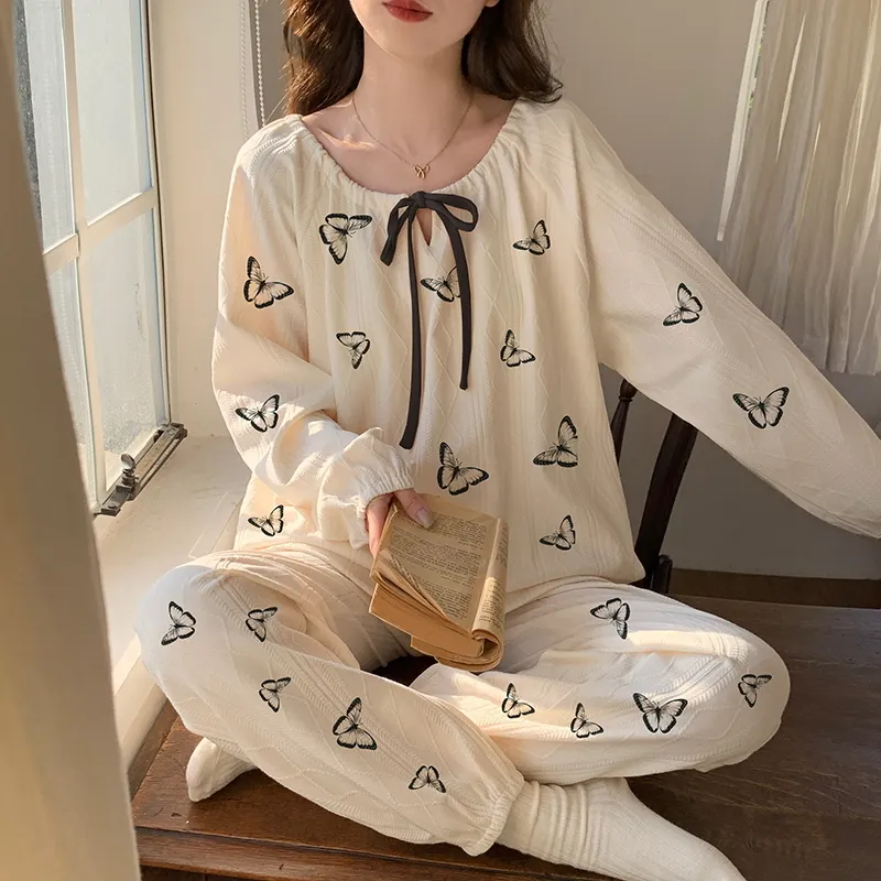 Mulong Family Pajama Set Women's White-9