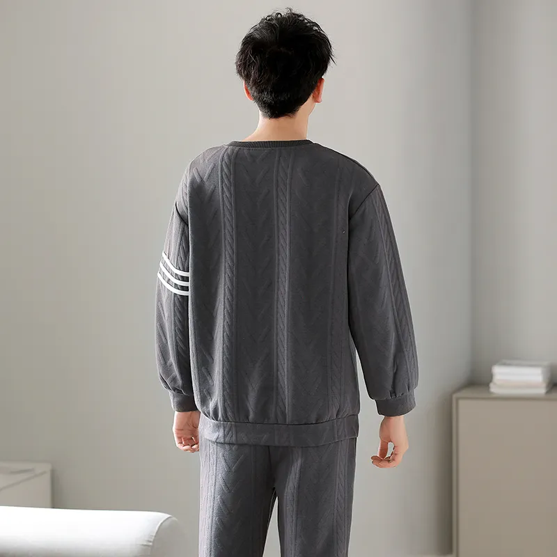 Mulong Family Pajama Set Men's Gray-1