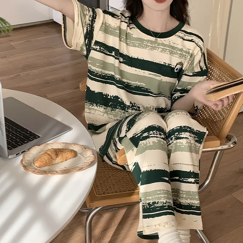 Mulong Family Pajama Set Women's Green-2