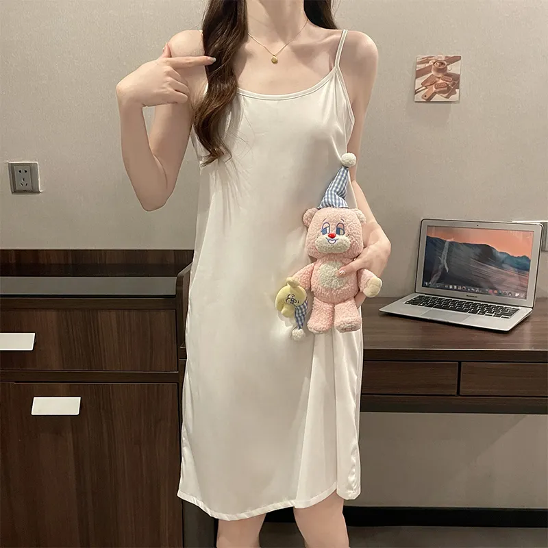 Mulong Family Nightgown Women's White-1